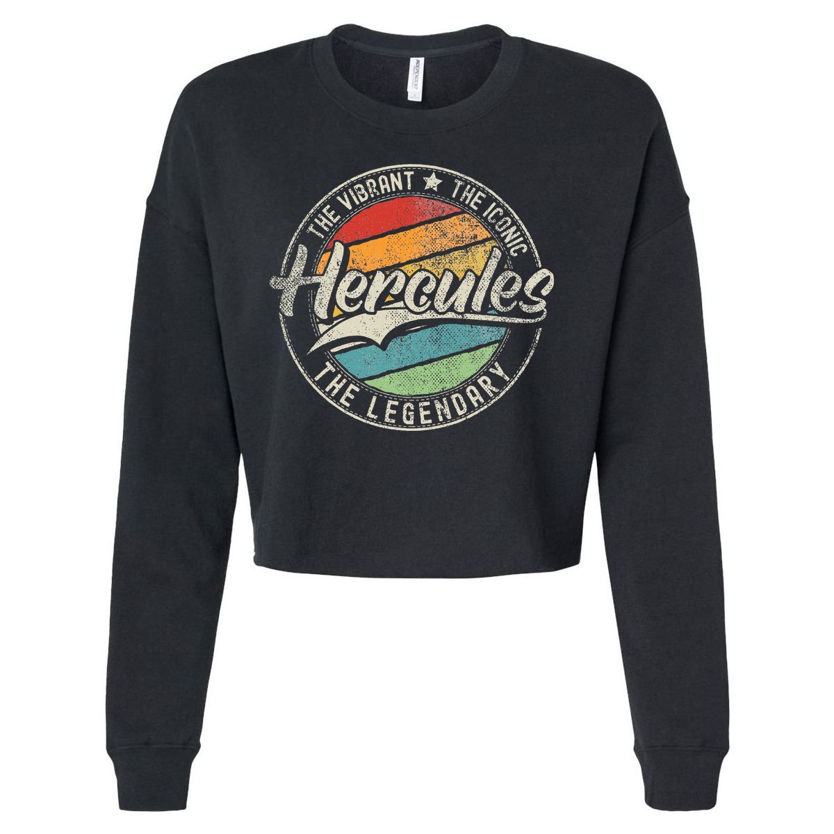 Hercules Ca California Vintage Distressed Cropped Pullover Crew