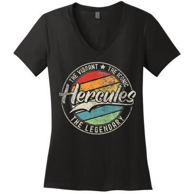 Hercules Ca California Vintage Distressed Women's V-Neck T-Shirt