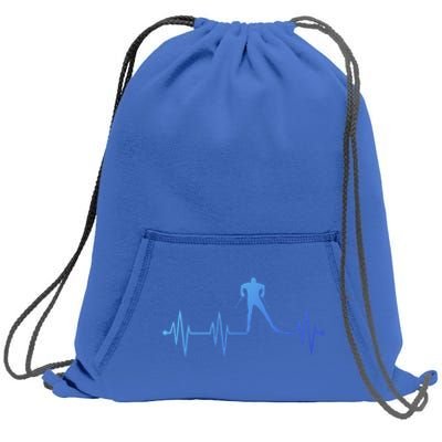 Heartbeat Cross Country Skiing And Gift Sweatshirt Cinch Pack Bag