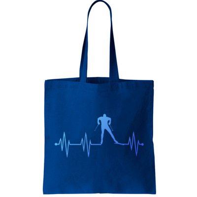 Heartbeat Cross Country Skiing And Gift Tote Bag