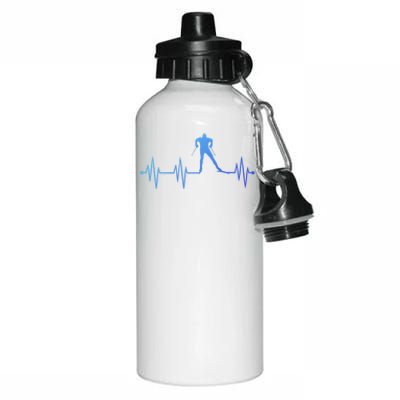 Heartbeat Cross Country Skiing And Gift Aluminum Water Bottle