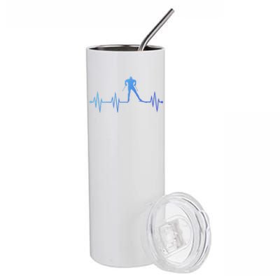 Heartbeat Cross Country Skiing And Gift Stainless Steel Tumbler