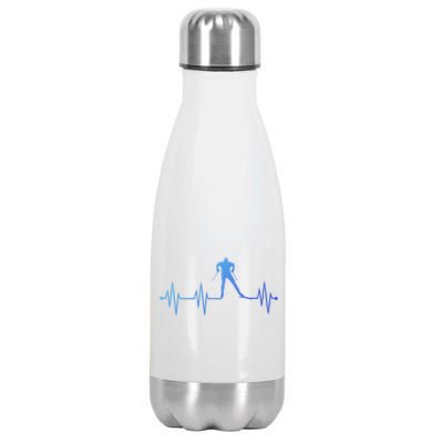 Heartbeat Cross Country Skiing And Gift Stainless Steel Insulated Water Bottle