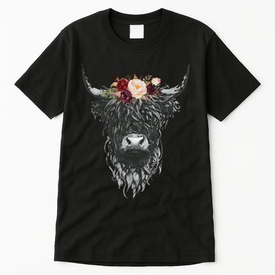 Highland Cow Country Western Tall T-Shirt
