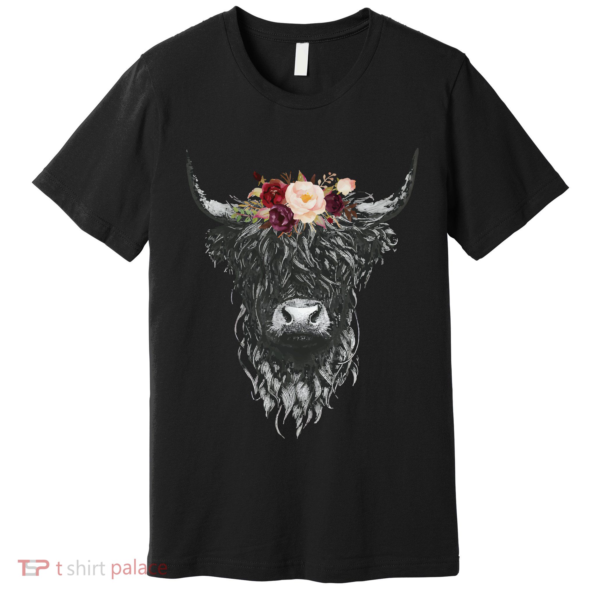 Highland Cow Country Western Premium T-Shirt