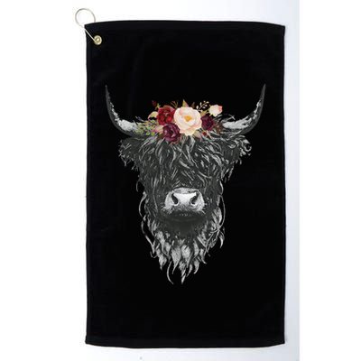 Highland Cow Country Western Golf Towel