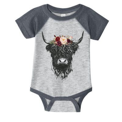 Highland Cow Country Western Infant Baby Jersey Bodysuit