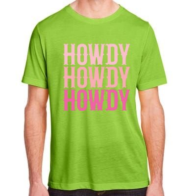 Howdy Cute Country Western Southern Cowgirl Rodeos Gift Adult ChromaSoft Performance T-Shirt