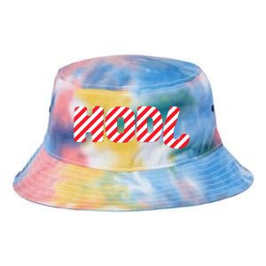 Hodl Crypto Currency Candy Cane Christmas Logo Tie Dye Newport Bucket Hat