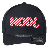 Hodl Crypto Currency Candy Cane Christmas Logo Flexfit Unipanel Trucker Cap