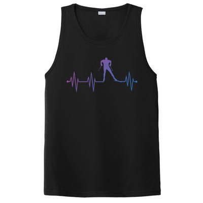 Heartbeat Cross Country Skiing And Gift PosiCharge Competitor Tank