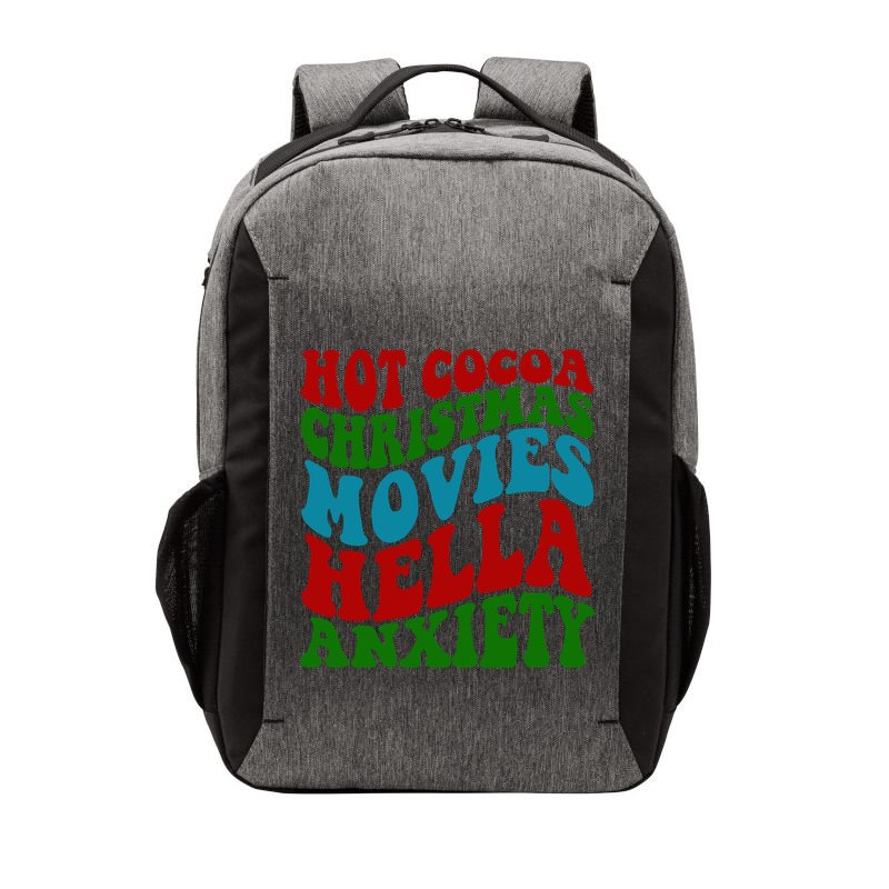 Hot Cocoa Christmas Movies Hella Anxiety Christmas Vector Backpack