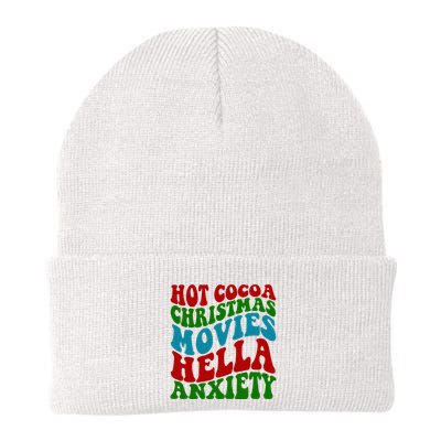 Hot Cocoa Christmas Movies Hella Anxiety Christmas Beanie
