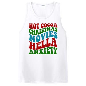 Hot Cocoa Christmas Movies Hella Anxiety Christmas PosiCharge Competitor Tank