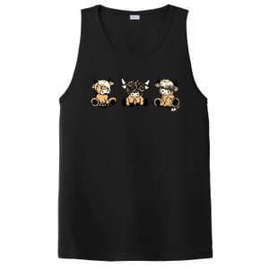 Highland Cow Cute Cow Western PosiCharge Competitor Tank