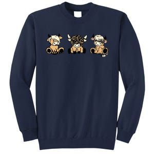 Highland Cow Cute Cow Western Tall Sweatshirt