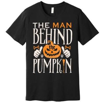 Halloweeen Couple Costume Pregnancy Premium T-Shirt