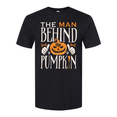 Halloweeen Couple Costume Pregnancy Softstyle® CVC T-Shirt