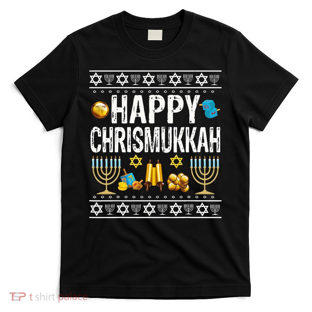 Happy Chrismukkah Challah Christian Holiday Jewish Gift  T-Shirt