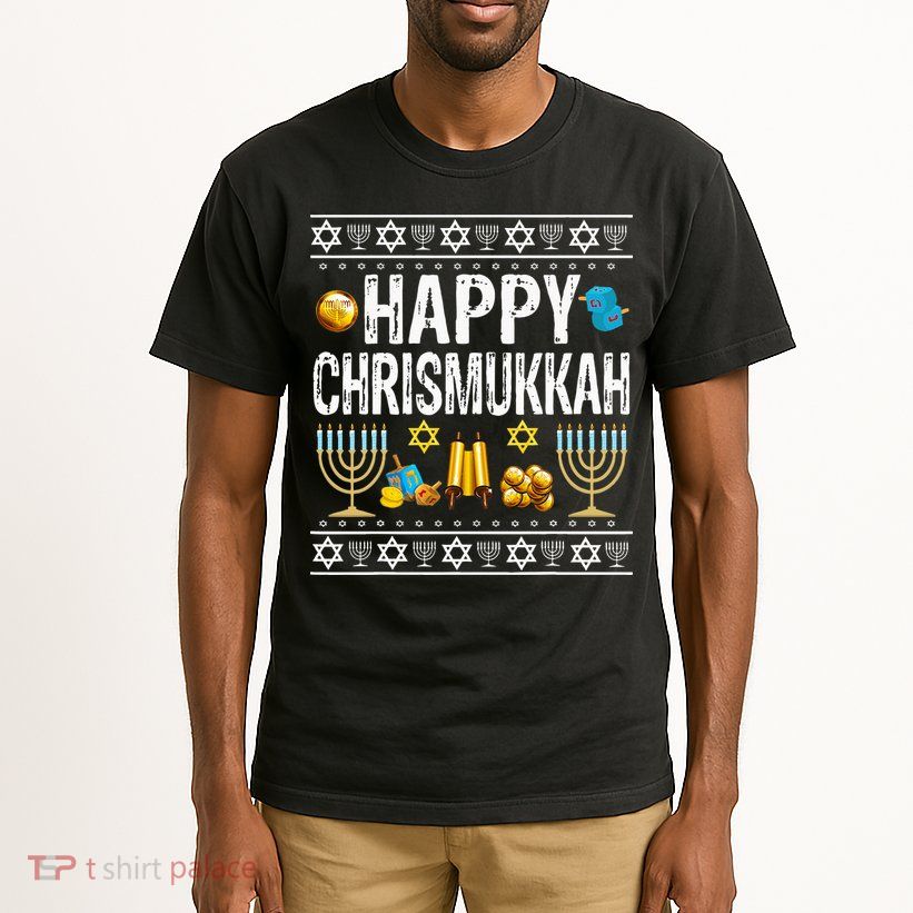 Happy Chrismukkah Challah Christian Holiday Jewish Gift  Tall T-Shirt