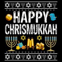 Happy Chrismukkah Challah Christian Holiday Jewish Gift  Backpack