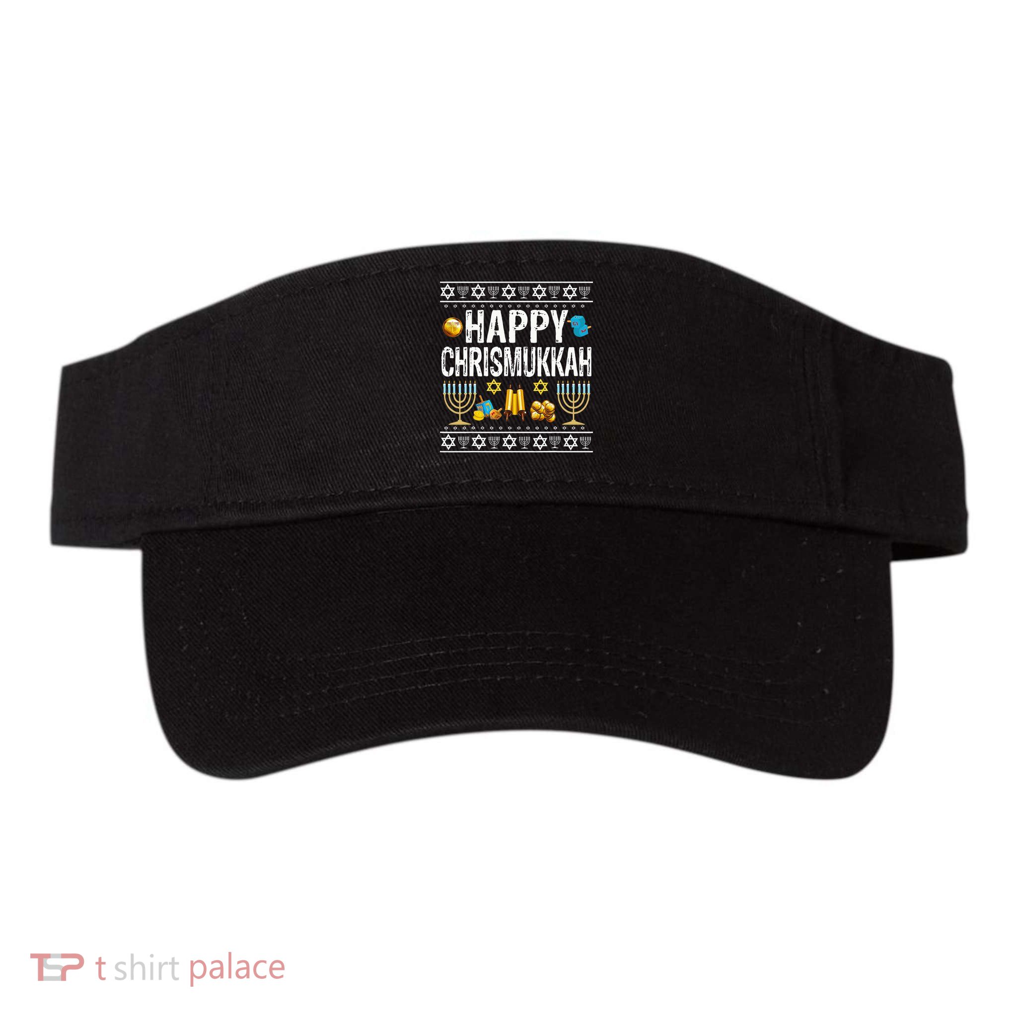 Happy Chrismukkah Challah Christian Holiday Jewish Gift  Visor