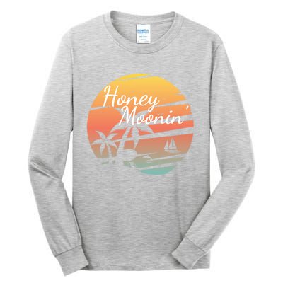 Honeymoon Couples Cool Gift Just Married Matching Honeymooning Trip Gift Tall Long Sleeve T-Shirt