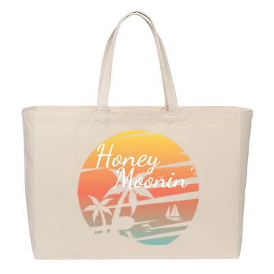 Honeymoon Couples Cool Gift Just Married Matching Honeymooning Trip Gift Cotton Canvas Jumbo Tote