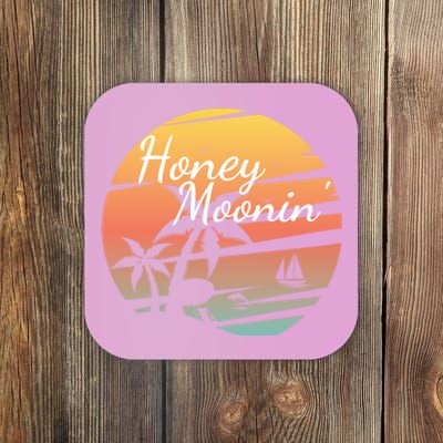 Honeymoon Couples Cool Gift Just Married Matching Honeymooning Trip Gift Coaster