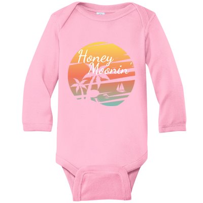 Honeymoon Couples Cool Gift Just Married Matching Honeymooning Trip Gift Baby Long Sleeve Bodysuit