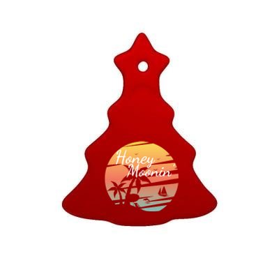 Honeymoon Couples Cool Gift Just Married Matching Honeymooning Trip Gift Ceramic Tree Ornament