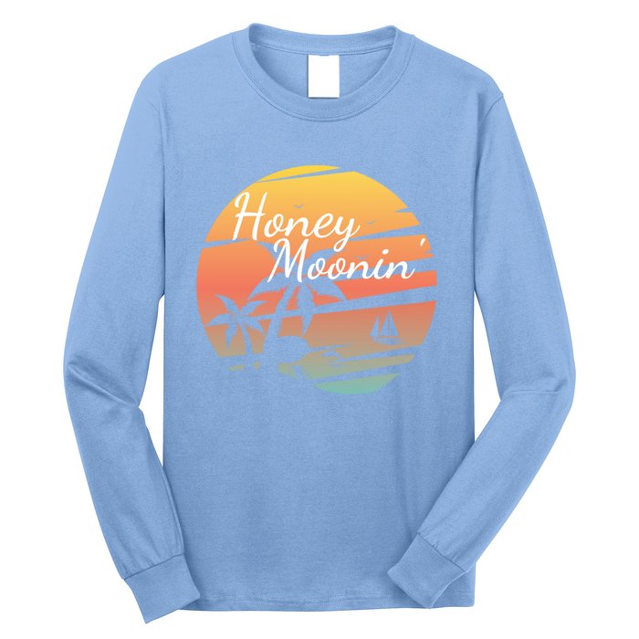 Honeymoon Couples Cool Gift Just Married Matching Honeymooning Trip Gift Long Sleeve Shirt