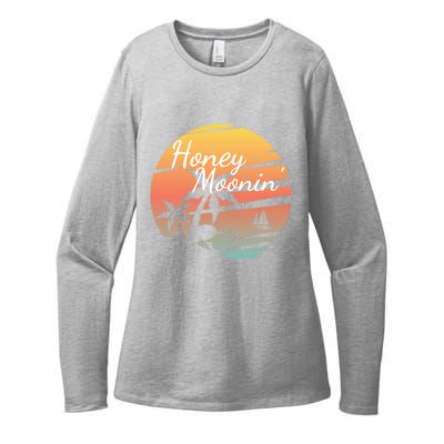 Honeymoon Couples Cool Gift Just Married Matching Honeymooning Trip Gift Womens CVC Long Sleeve Shirt