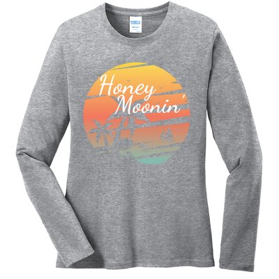 Honeymoon Couples Cool Gift Just Married Matching Honeymooning Trip Gift Ladies Long Sleeve Shirt