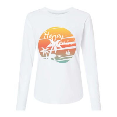 Honeymoon Couples Cool Gift Just Married Matching Honeymooning Trip Gift Womens Cotton Relaxed Long Sleeve T-Shirt