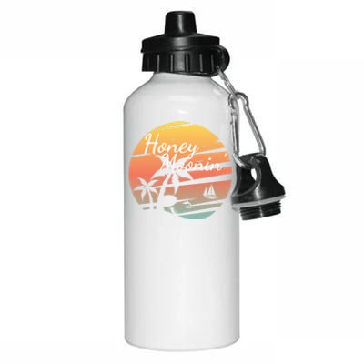 Honeymoon Couples Cool Gift Just Married Matching Honeymooning Trip Gift Aluminum Water Bottle