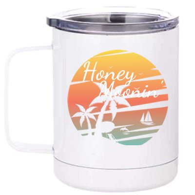 Honeymoon Couples Cool Gift Just Married Matching Honeymooning Trip Gift 12 oz Stainless Steel Tumbler Cup