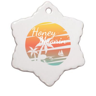 Honeymoon Couples Cool Gift Just Married Matching Honeymooning Trip Gift Ceramic Star Ornament