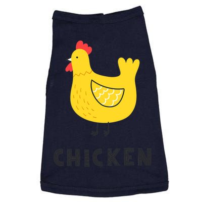 Handpainted Chicken, Chicken Design Cockerel Hen Style Doggie Tank