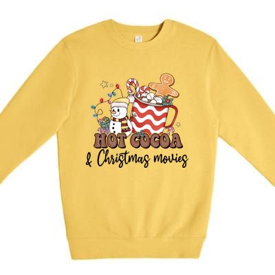 Hot Cocoa & Christmas Movies Premium Crewneck Sweatshirt