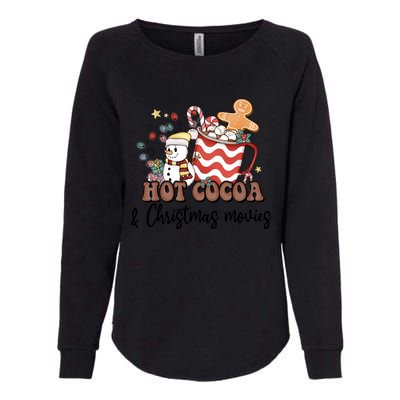 Hot Cocoa & Christmas Movies Womens California Wash Sweatshirt