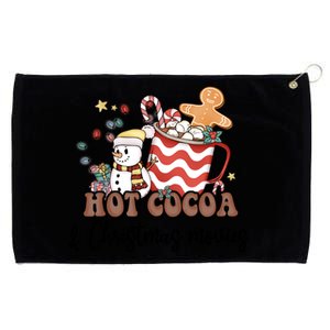 Hot Cocoa & Christmas Movies Grommeted Golf Towel