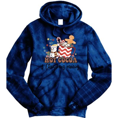 Hot Cocoa & Christmas Movies Tie Dye Hoodie