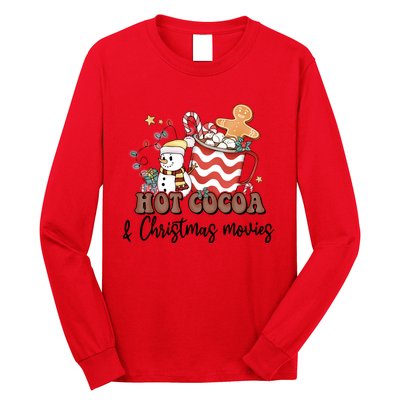 Hot Cocoa & Christmas Movies Long Sleeve Shirt