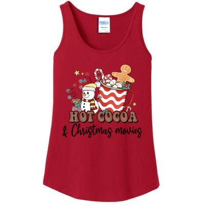 Hot Cocoa & Christmas Movies Ladies Essential Tank