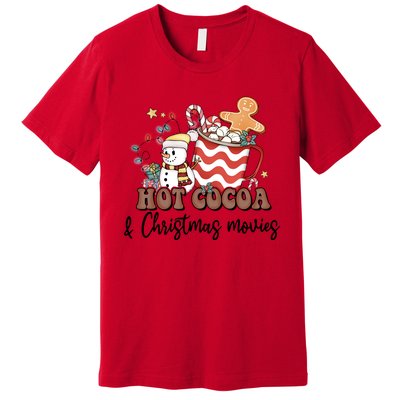 Hot Cocoa & Christmas Movies Premium T-Shirt