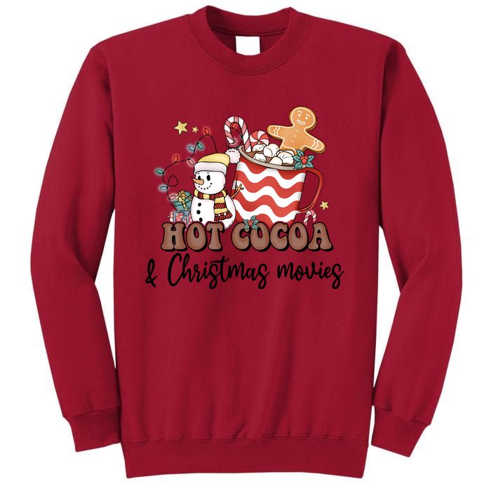 Hot Cocoa & Christmas Movies Tall Sweatshirt