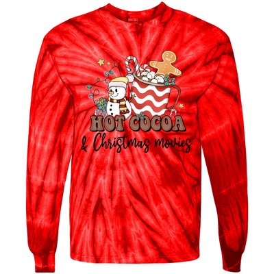 Hot Cocoa & Christmas Movies Tie-Dye Long Sleeve Shirt