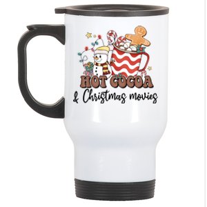 Hot Cocoa & Christmas Movies Stainless Steel Travel Mug