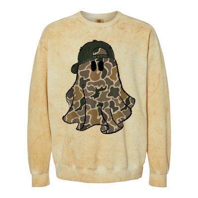 Halloween Camouflage Camo Ghost Hello Hunting Season Colorblast Crewneck Sweatshirt